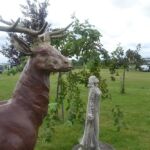 Deer & Lady Statues